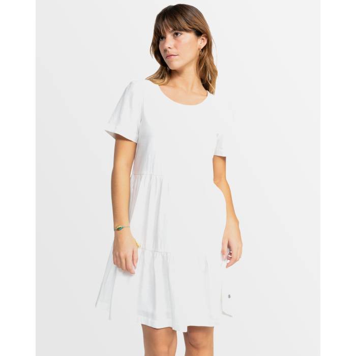 ロキシー Roxy 【 Womens Dream Destiny Mini Dress Womens Snow White 】 レディース ドリーム ドレス レディースファッション ドレス レディース 白色 ホワイト