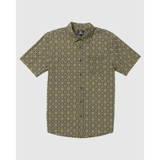 ボルコム Volcom 【 Mens Scaler Stone Short Sleeve Shirt Mens Stealth 】 メンズ Sleeve スリーブ メンズファッション トップス カジュアルシャツ メンズ ステルス