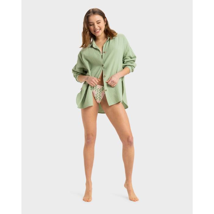 ロキシー Roxy 【 Womens Morning Time Top Womens Basil 】 レディース タイム レディースファッショ..