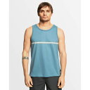 クイックシルバー Quiksilver 【 Mens Bait Stripe Tank Mens Aegean Blue 】 メンズ ベイト Stripe ストライプ タンクトップ メンズファッション トップス タンクトップ メンズ 青色 ブルー