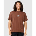 リップカール Rip Curl 【 Mens Pill Icon T-Shirt Mens Dusted Chocolate 】 メンズ アイコン Tシャツ メンズファッション トップス Tシャツ カットソー メンズ