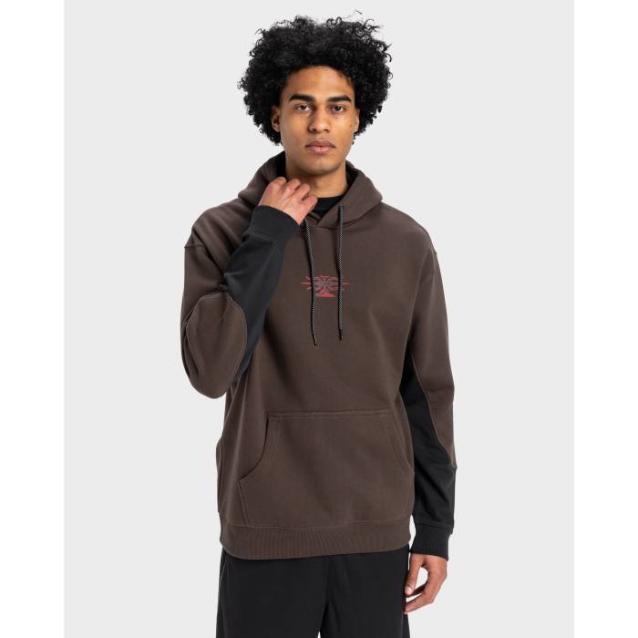 クイックシルバー Quiksilver 【 Mens Mercury Devil Pullover Hoodie Mens Turkish Coffee 】 メンズ ..