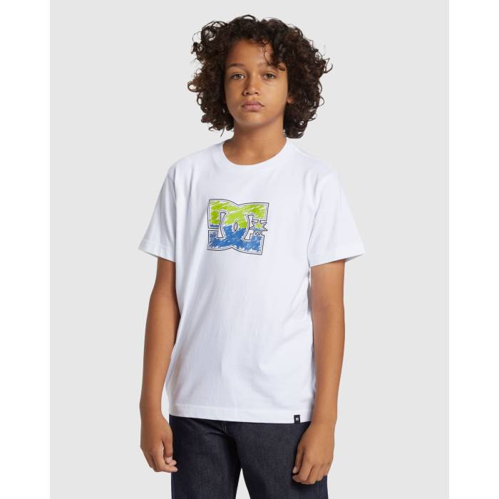 ǥ 塼 Dc Shoes  Boys 8-16 Dc Star Inline T-Shirt Boys White  DC...