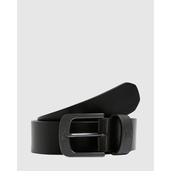 クイックシルバー Quiksilver 【 Mens The Everydaily Leather Belt Mens Chocolate 】 メンズ レザー ベルト バッグ 小物 ブランド雑貨 ベルト サスペンダー メンズベルト メンズ