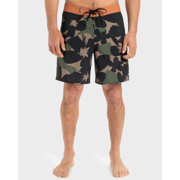 クイックシルバー Quiksilver 【 Mens Surfsilk Straight Leg 18" Boarshorts Mens Grape Leaf Handtman 】 メンズ メンズファッション 水着 メンズ