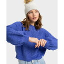 ロキシー Roxy 【 Womens Vip Cozy Lounge Crew Neck Womens Dazzling Blue 】 レディース クルー レディースファッション トップス スウェット トレーナー レディース 青色 ブルー(4)