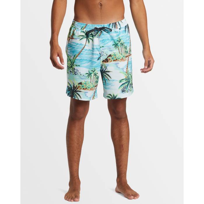 クイックシルバー Quiksilver 【 Mens Surfsilk Mix Volley 17" Swim Shorts Mens Urban Chic 】 メンズ ショーツ メンズファッション 水着 メンズ