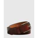 エレメント Element 【 Mens Fondation Leather Belt Mens Brown 】 メンズ レザー ベルト バッグ 小物 ブランド雑貨 ベルト サスペンダー メンズベルト メンズ 茶色 ブラウン