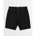 クイックシルバー Quiksilver 【 Mens Aqua Cult Aged Denim Shorts Mens Black 】 メンズ アクア デニム ショーツ メンズファッション ズボン パンツ メンズ 黒色 ブラック