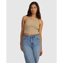 ルーカ Rvca 【 Womens Haru Slide Tank Top Womens Khaki 】 レディース Slide サンダル タンクトップ レディースファッション トップス タンクトップ レディース カーキ(4)