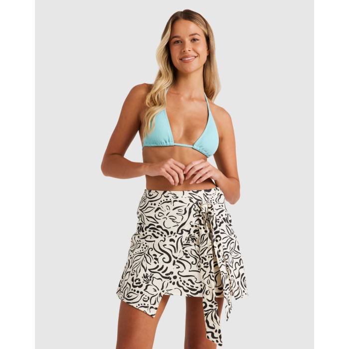 ビラボン Billabong 【 Womens La Isla Mini Skirt Womens White Cap 】 レディース ロサンゼルス レディースファッション ボトムス スカート レディース 白色 ホワイト キャップ 帽子(4)