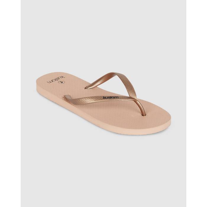 Kustom 【 Womens Classic Rose Tan Thongs Womens Rose Tan 】 レディース クラシック Rose ローズ 靴..