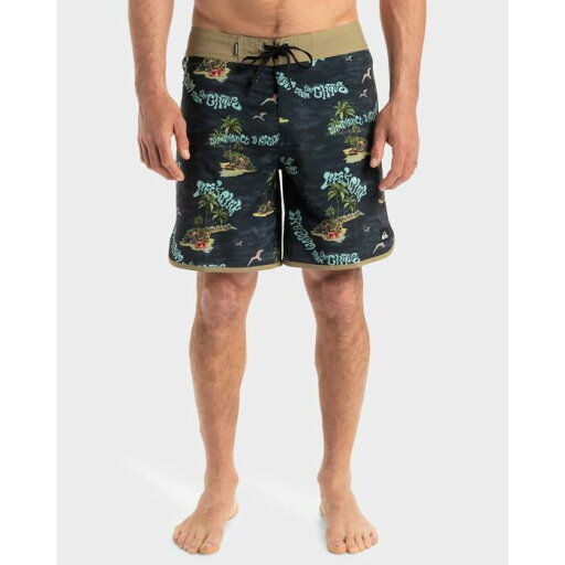 クイックシルバー Quiksilver 【 Mens Surfsilk Scallop 18" Boardshorts Mens Black Naturama 】 メンズ メンズファッション 水着 メンズ 黒色 ブラック クイックシルバー Quiksilver 【 Mens Surfsilk Scallop 18" Boardshorts Mens Black Naturama 】 メンズ メンズファッション 水着 メンズ 黒色 ブラック