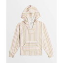 ロキシー Roxy 【 Girls 8-16 Feels Like Summer Beach Pullover Hoodie Girls White Beach Bum Stripe Weihai 】 Summer サマー フーディー パーカー キッズ ベビー マタニティ キッズファッション トップス スウェット ト