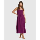 ビラボン Billabong 【 Womens Off The Coast Midi Dress Womens Berry Bliss 】 レディース ドレス レディースファッション ドレス レディース(4)