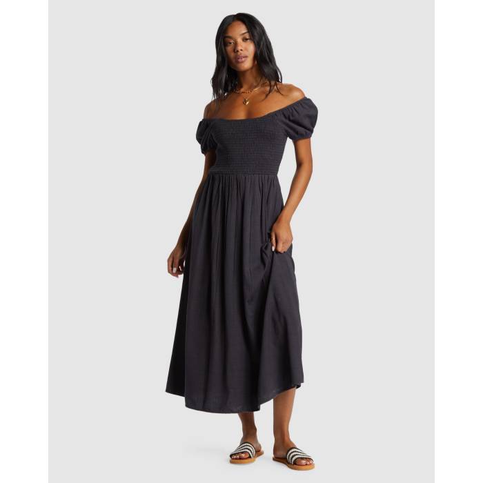 ビラボン Billabong 【 Womens Midnight Sky Midi Dress Womens Black Sands 】 レディース スカイ ドレス レディースファッション ドレス レディース 黒色 ブラック