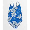 ロキシー Roxy 【 Girls 8-16 Hippy Hibiscus One Piece Swimsuit Girls Nebulas Blue Hippy Hibiscus 】 水着 キッズ ベビー マタニティ キッズファッション 水着 ジュニア キッズ 青色 ブルー(4)