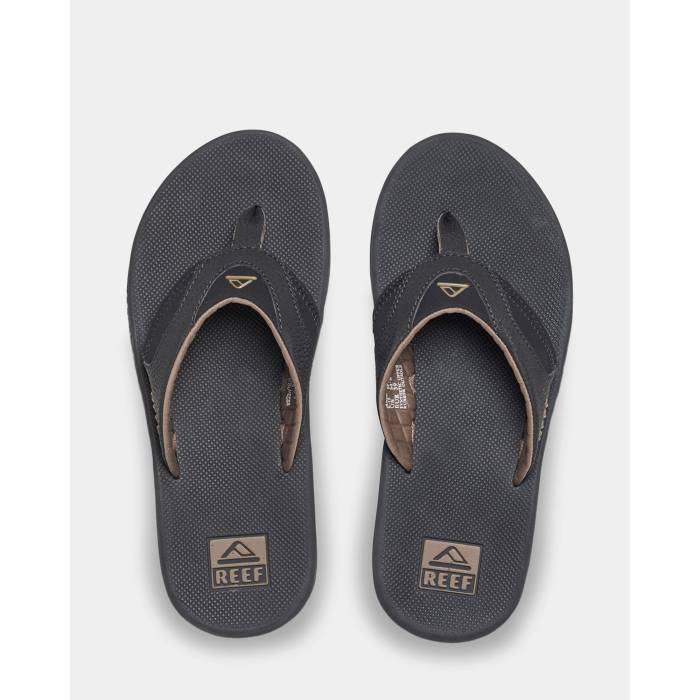 リーフ Reef 【 Mens Fanning Thongs Mens Black/Brown 】 メンズ メンズ 黒色 ブラック 茶色 ブラウン