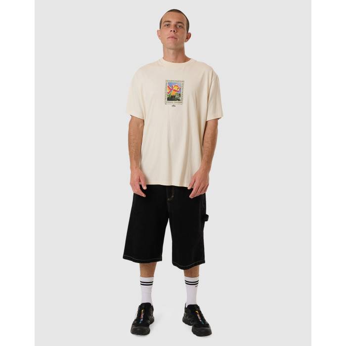 Thrills  Mens Beautifully Deadly Merch Fit T-Shirt Mens Heritage Whit...