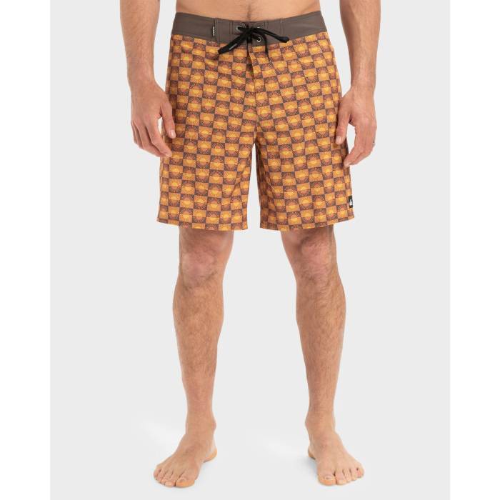 クイックシルバー Quiksilver 【 Mens Surfsilk Straight Leg 18" Boarshorts Mens Florever Bran - Cmn6 】 メンズ メンズファッション 水着 メンズ