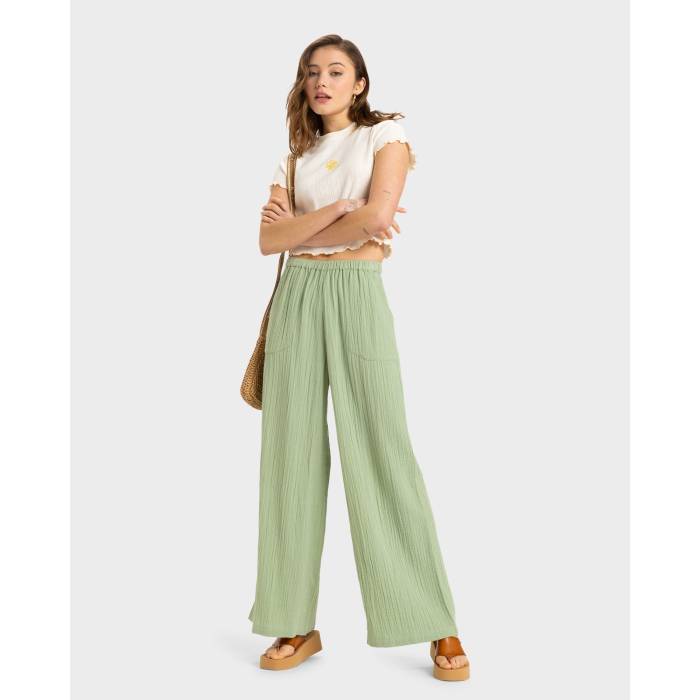 ロキシー Roxy 【 Womens What A Vibe Pants Womens Basil 】 レディース バイブ レディースファッショ..