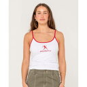 ラスティ Rusty 【 Womens Devil Staple Singlet Womens White 】 レディース ステープル Singlet シングレット レディースファッション トップス タンクトップ レディース 白色 ホワイト