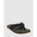 Kustom 【 Mens Hummer Thongs Mens Black/Tan 】 メンズ 靴 メンズ靴 サンダル ビーチサンダル メンズ 黒色 ブラック