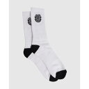 エレメント Element 【 Mens Sports Crew Socks Mens White 】 メンズ クルー ソックス・靴下 メンズファッション トップス スウェット トレーナー メンズ 白色 ホワイト