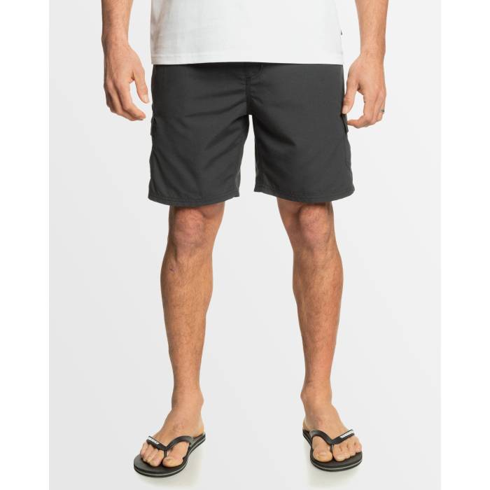 クイックシルバー Quiksilver 【 Mens Balance Volley 18" Swim Shorts Mens Black 】 メンズ ショーツ メンズファッション 水着 メンズ 黒色 ブラック