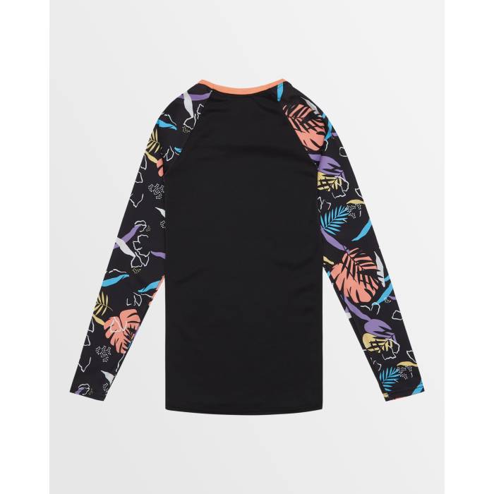 ロキシー Roxy 【 Girls 8-16 Active Lycra Long Sleeve Rash Vest Girls Anthracite Active Rg 】 Sle..