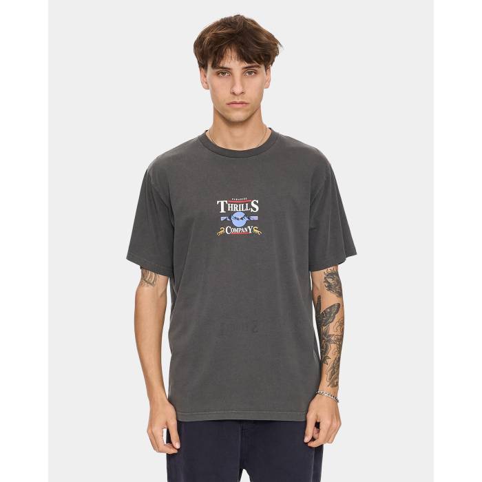 【★スーパーSALE★9/11深夜2時迄】Thrills 【 Mens Touch The Sky T-Shirt Mens Merch Black 】 メンズ タッチ スカイ Tシャツ メンズ 黒色 ブラック