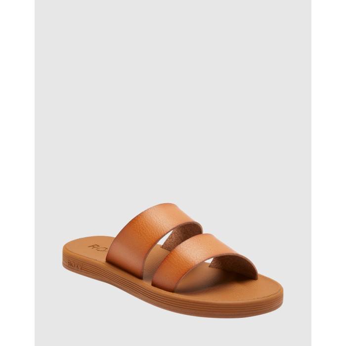 ロキシー Roxy 【 Womens Coastal Cool Slides Womens Tan 】 レディース クール 靴 レディース靴 サンダル その他 レディース