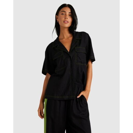 ルーカ Rvca 【 Womens Kelsey Short Sleeve Shirt Womens Rvca Black 】 レディース Sleeve スリーブ レディースファッション トップス シャツ ブラウス レディース RVCA ルーカ 黒色 ブラック ルーカ Rvca 【 Womens Kelsey Short Sleeve Shirt Womens Rvca Black 】 レディース Sleeve スリーブ レディースファッション トップス シャツ ブラウス レディース RVCA ルーカ 黒色 ブラック
