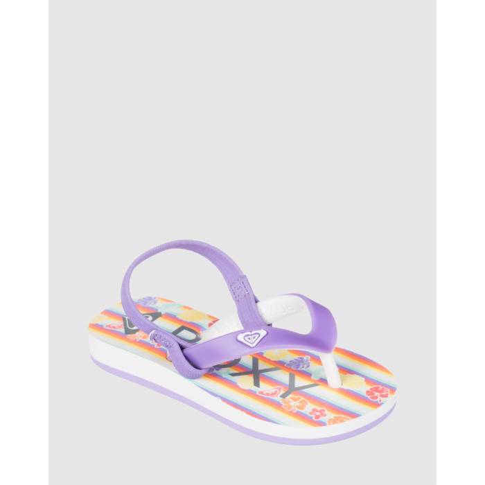  Roxy  Toddlers Tahiti Vi Thongs Girls Purple  å ٥ӡ ޥ˥ƥ ٥ӡ...