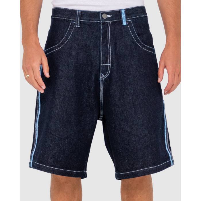 ラスティ Rusty 【 Mens Flip Daddy 2.0 Denim Shorts Mens Raw Dawg Blue 】 メンズ デニム ショーツ メンズファッション ズボン パンツ メンズ 青色 ブルー