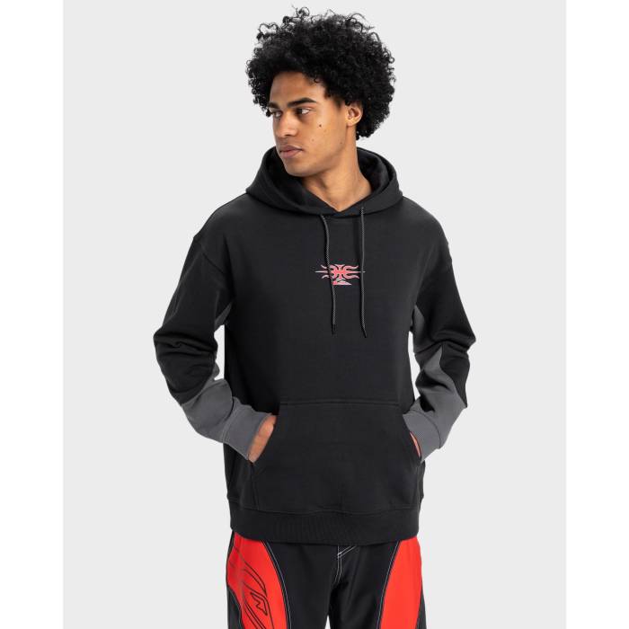 åС Quiksilver  Mens Mercury Devil Pullover Hoodie Mens Black  ...