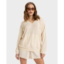 ロキシー Roxy 【 Womens Ocean Drive Hooded Long Sleeve T-Shirt Womens Parchment 】 レディース フード付 Sleeve スリーブ Tシャツ レディースファッション トップス スウェット トレーナー レディース
