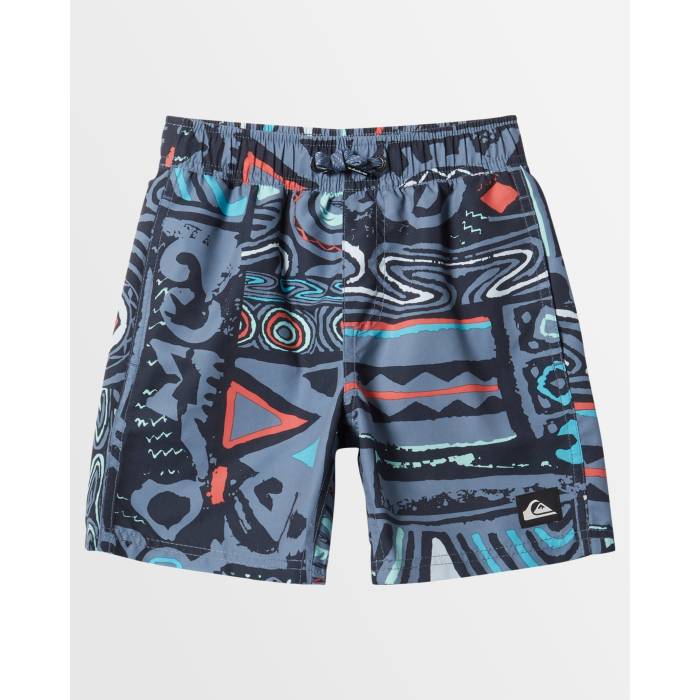 クイックシルバー Quiksilver 【 Boys 2-7 Everyday Heritage Swim Shorts Boys Blue Nights 】 ショーツ キッズ ベビー マタニティ キッズファッション 水着 ジュニア キッズ 青色 ブルー