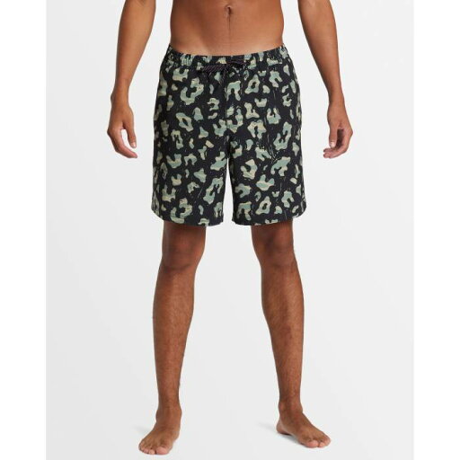 クイックシルバー Quiksilver 【 Mens Surfsilk Mix Volley 17" Swim Shorts Mens Black 】 メンズ ショーツ メンズファッション 水着 メンズ 黒色 ブラック