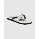 Kustom 【 Mens Blend Base Thongs Mens White/Black 】 メンズ 靴 メンズ靴 サンダル ビーチサンダル メンズ 白...