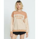 ボルコム Volcom 【 Womens Stone Blocked Crew Neck Womens Champagne Gold 】 レディース クルー レ...