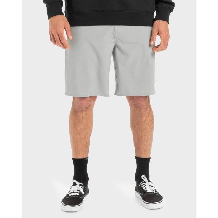 クイックシルバー Quiksilver 【 Mens Suva 20" Amphibian Hybrid Shorts Mens Light Grey Heather 】 メンズ Hybrid ハイブリッド ショーツ メンズファッション ズボン パンツ メンズ 灰色 グレー heather ヘザー