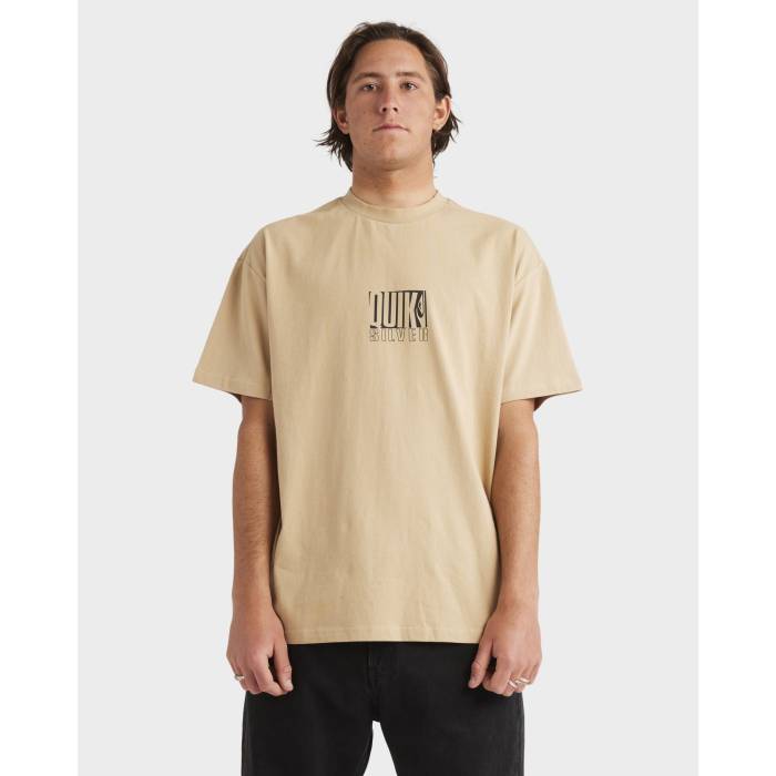 åС Quiksilver  Mens Drop Box T-Shirt Mens Khaki   ܥå T...