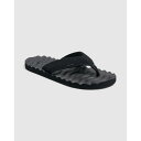 Kustom 【 Mens Hummer Thongs Mens All Black 】 メンズ 靴 メンズ靴 サンダル ビーチサンダル メンズ 黒色 ブラック