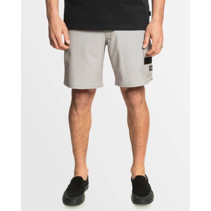 クイックシルバー Quiksilver 【 Mens Azimuth 2 Amphibian 19" Boardshorts Mens Steeple Grey 】 メンズ メンズファッション 水着 メンズ 灰色 グレー