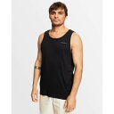 クイックシルバー Quiksilver 【 Mens Ribbed Tank Mens Black 】 メンズ タンクトップ メンズファッション トップス タンクトップ メンズ 黒色 ブラック(4)