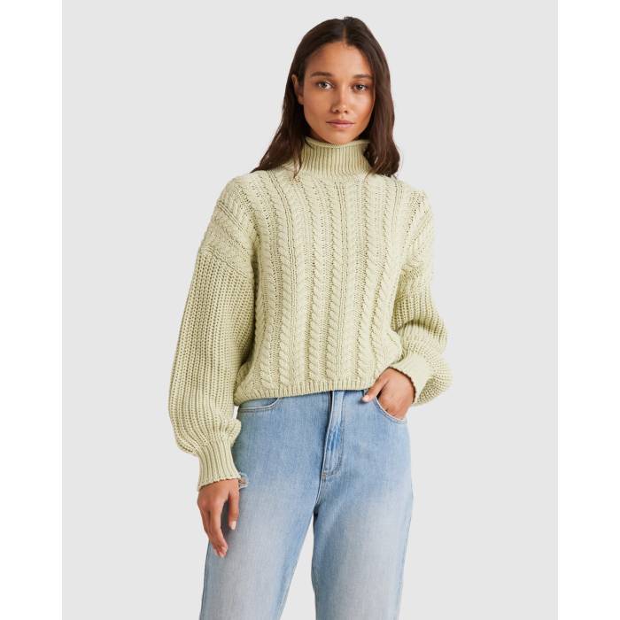 Spare 【 Womens Cables Sweater Womens Sage 】 レディース トレーナー レディースファッション トッ..