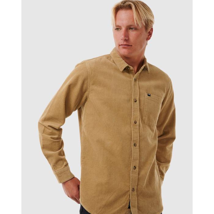 åץ Rip Curl  Mens Classic Surf Corduroy Shirt Mens Khaki   ...
