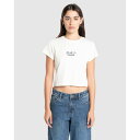 Thrills 【 Womens Signature Mini T-Shirt Womens Heritage White 】 レディース Tシャツ レディースファッション トップス Tシャツ カットソー レディース 白色 ホワイト(4)