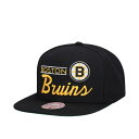 ミッチェル&ネス Mitchell & Ness 【 Boston Bruins Lock Up Vintage Snapback Hat Men Black 】 ボストン ブルーインズ vintage ビンテージ・ヴィンテージ Snapback スナップバック バッグ バッグ 小物 ブランド雑貨